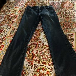 Cache bootcut jeans 12 denim women embroidered blue